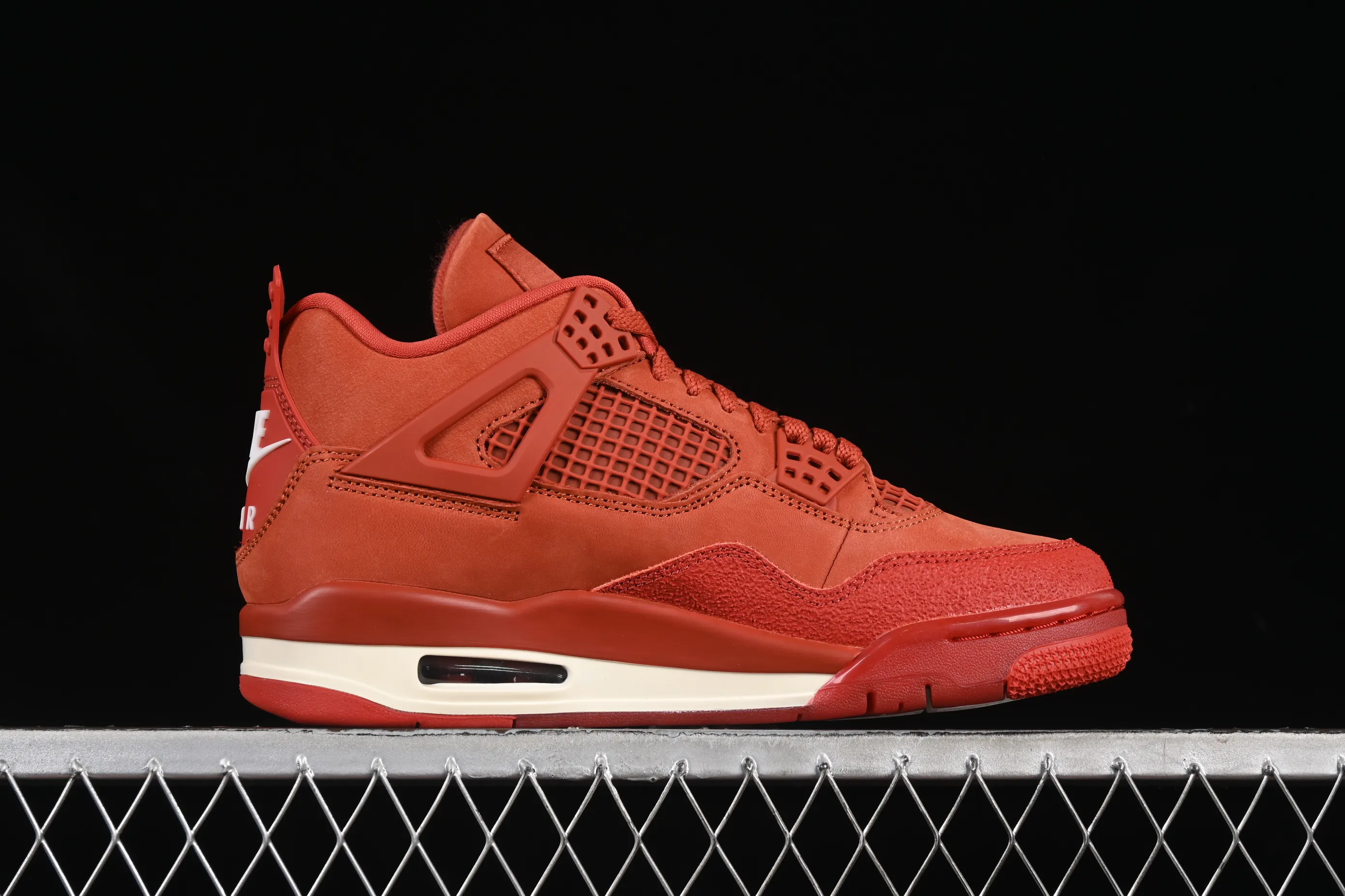 All categories Air Jordan Jordan series basketball shoes Air Jordan 4 GX foreign trade version Nigel Sylvester x Air Jordan 4 OG "Brick By Brick" AJ4 Joe 4 Orange Brown Suede DR5415-100